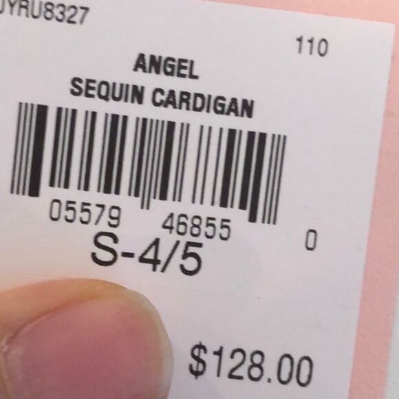 Ivory knitted sequin jacket - Picture 8 of 9